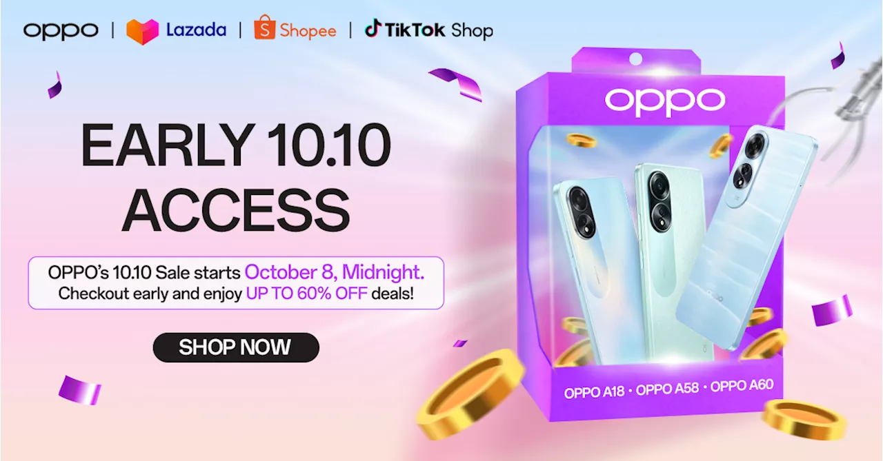 Enjoy early access to great October deals on OPPO’s 10.10 Sale