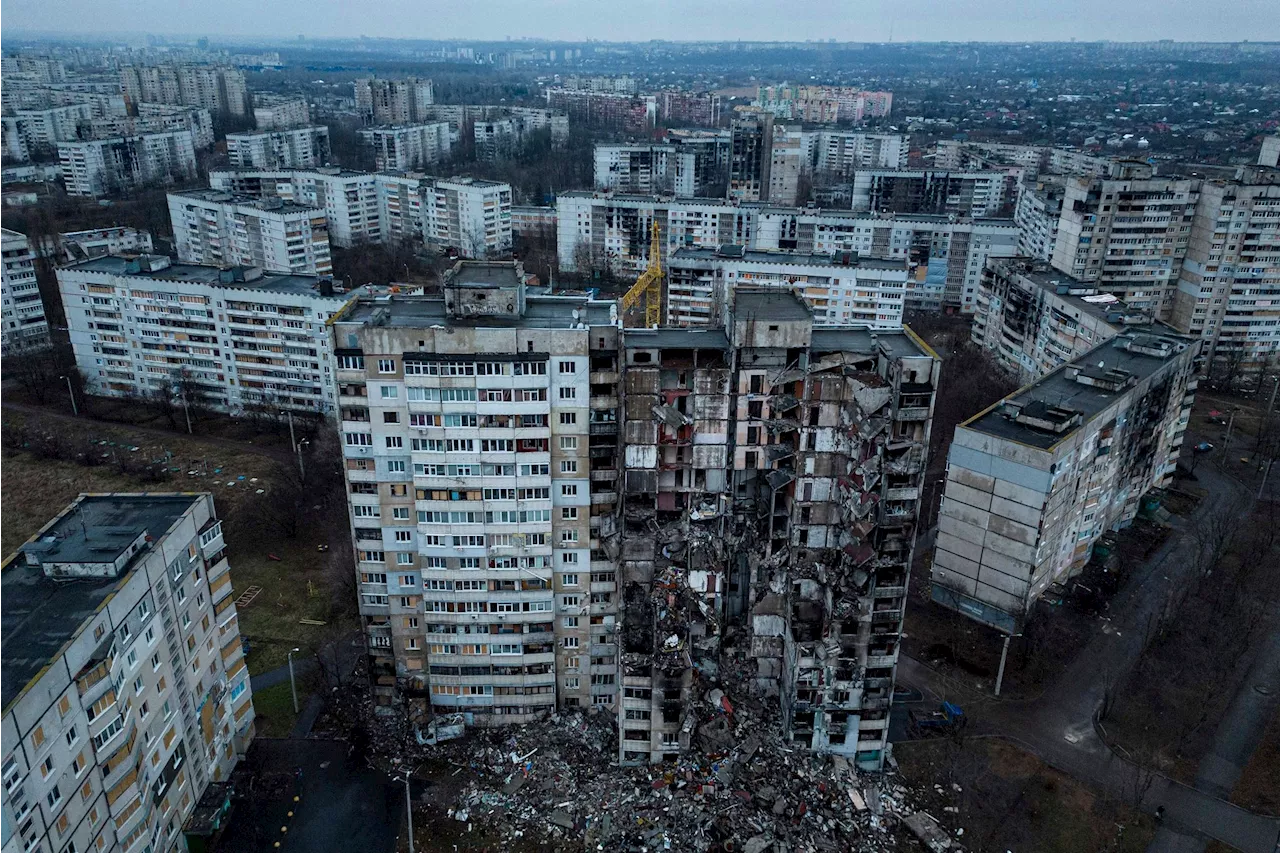 Russischer Angriff auf Wohngebiet Saltiwka in Charkiw