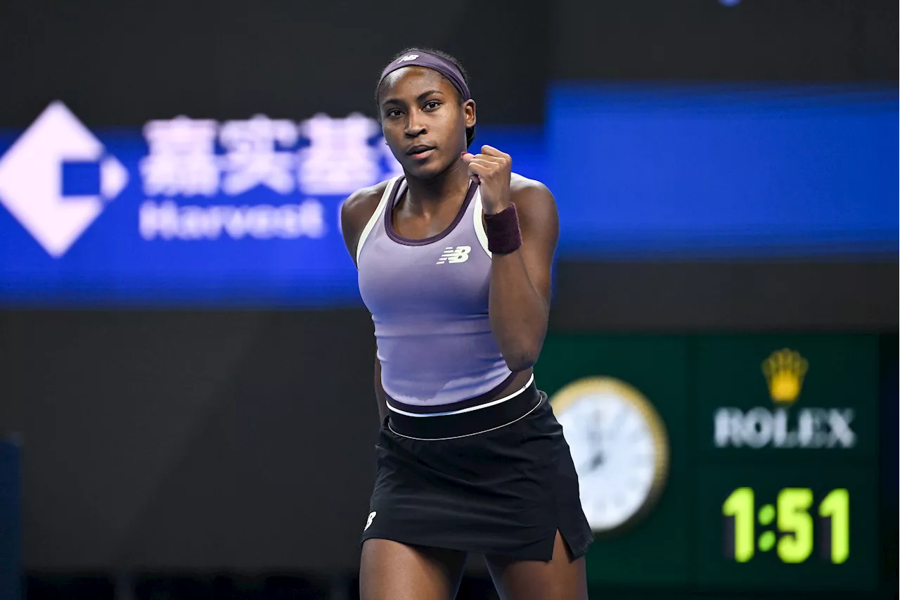 Coco Gauff rallies against qualifier to reach China Open semifinals