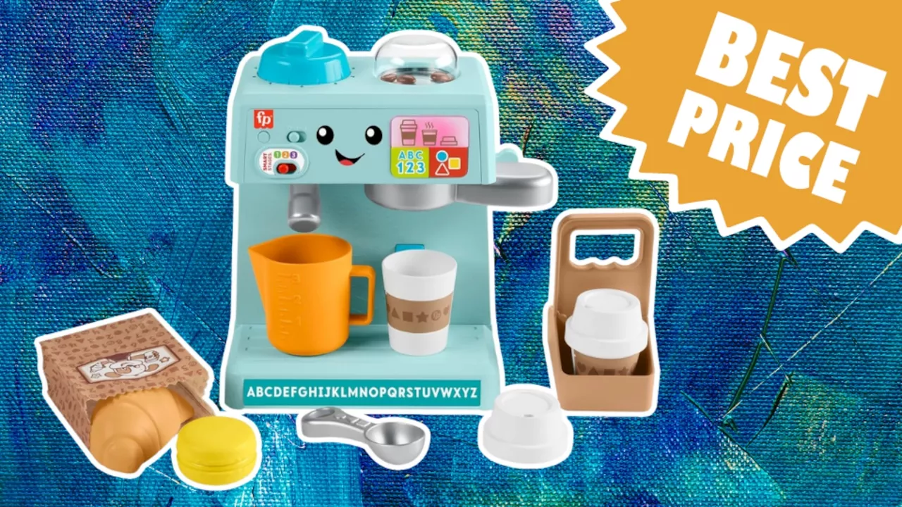 Amazon has this Fisher-Price ASMR-loaded coffee machine toy on sale for its best price ever