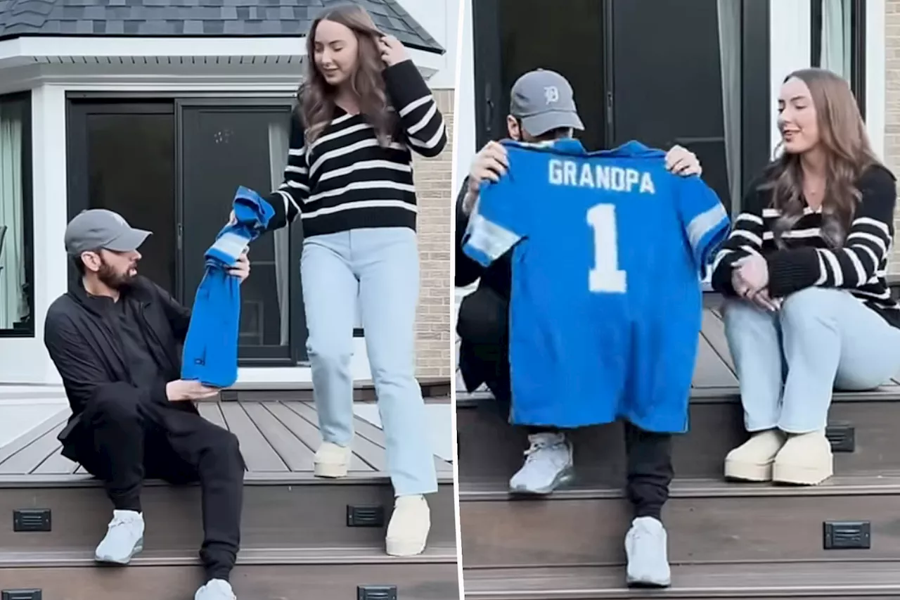 Eminem reveals daughter Hailie Jade is pregnant with first baby, unveils 'grandpa' jersey in new music video