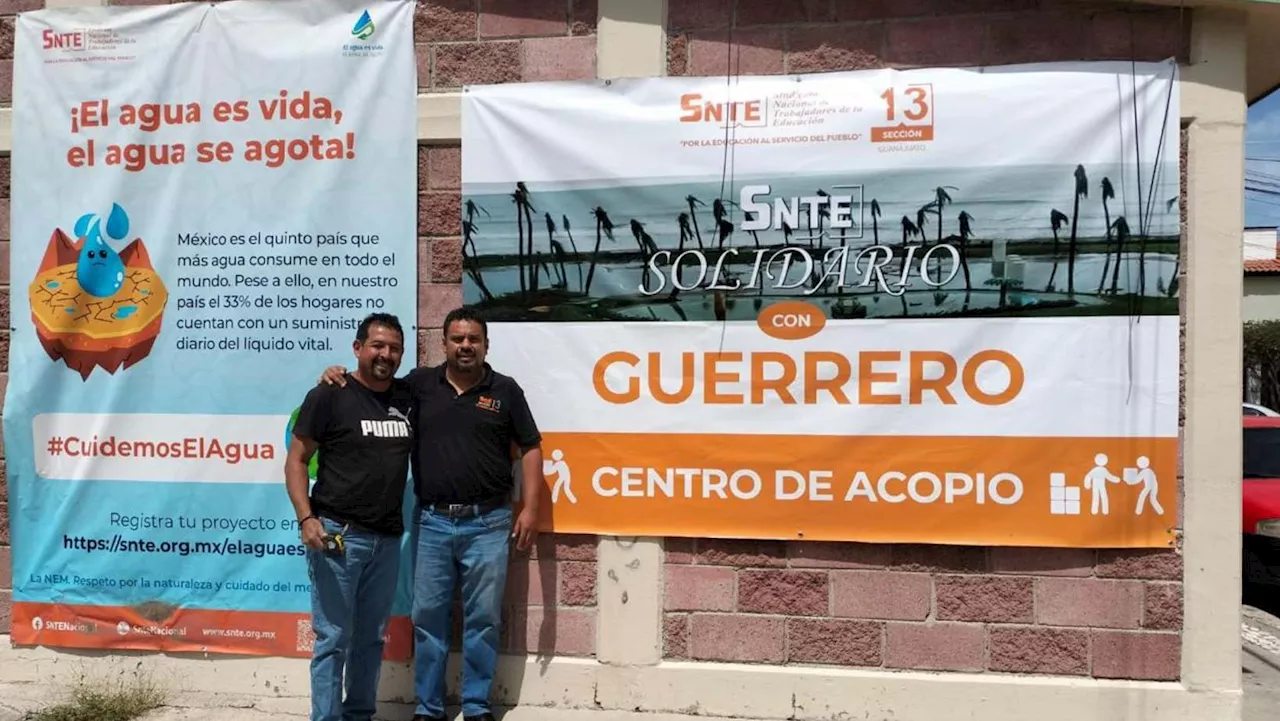 Maestros de Celaya recolectan víveres para damnificados en Guerrero