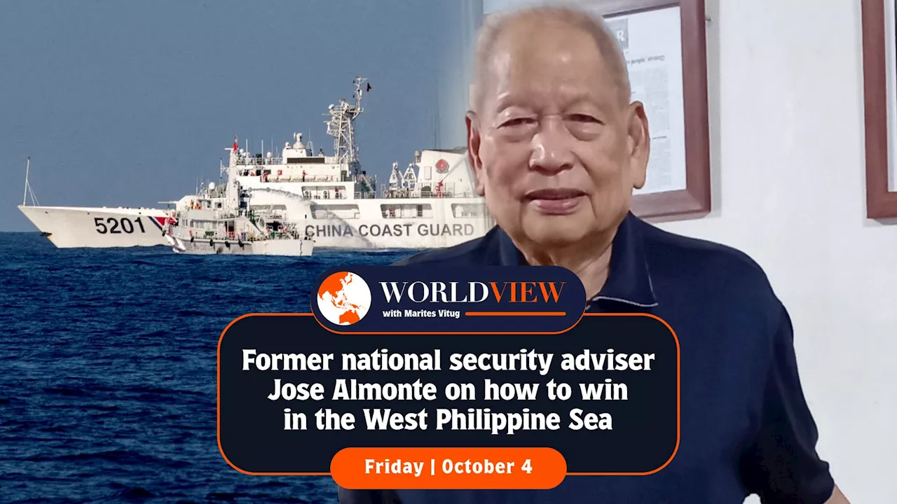 World View: Ex-national security adviser Jose Almonte on how to win in West PH Sea