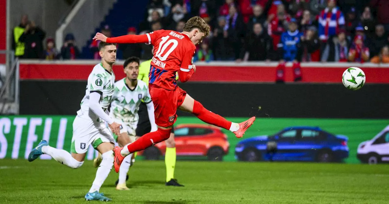 Wanner trifft im Nachfassen: Heidenheim gewinnt 2:1 gegen Ljubljana