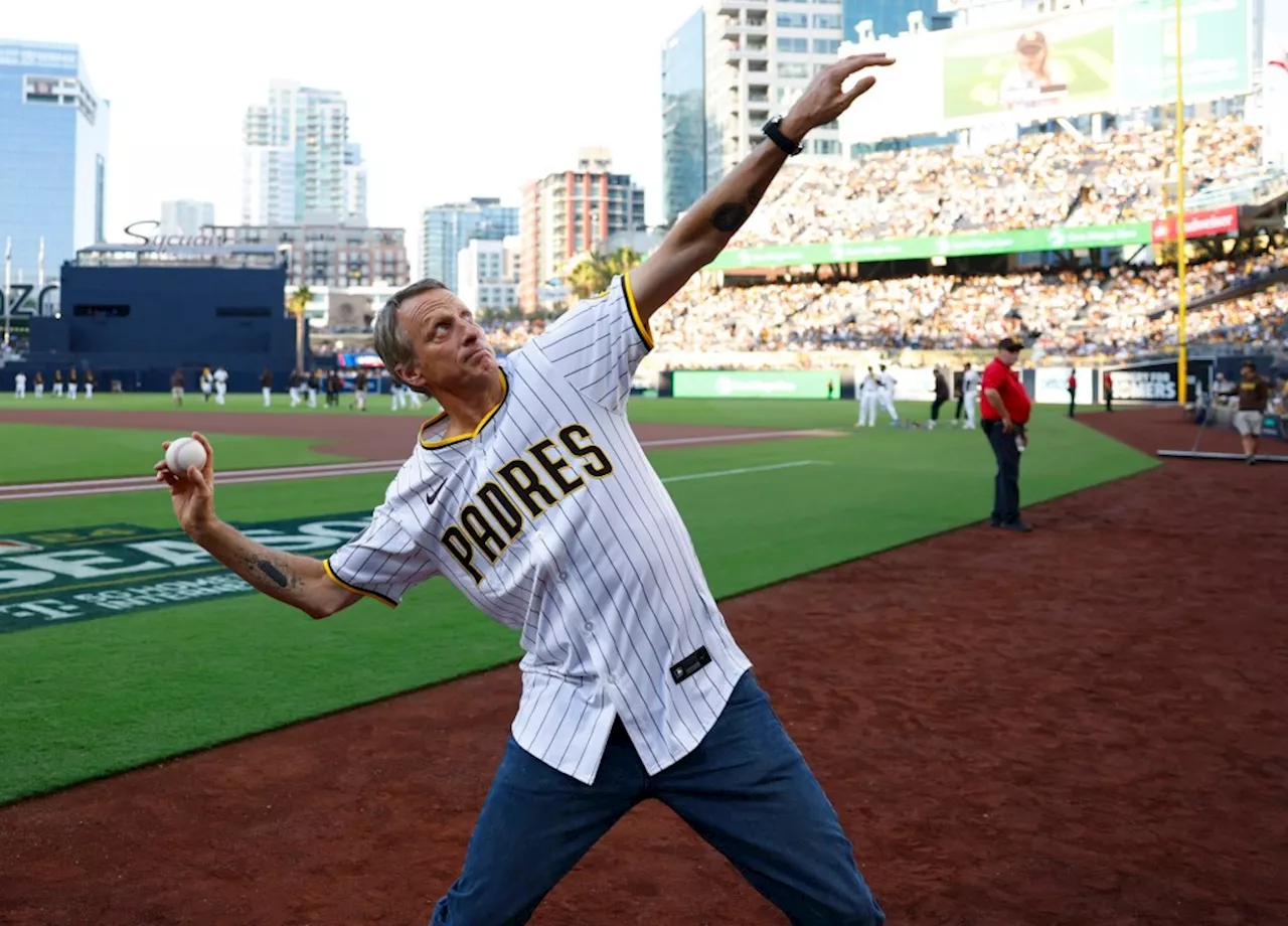 Padres Scene & Heard: Tony Hawk’s first pitch and a young fan’s first game