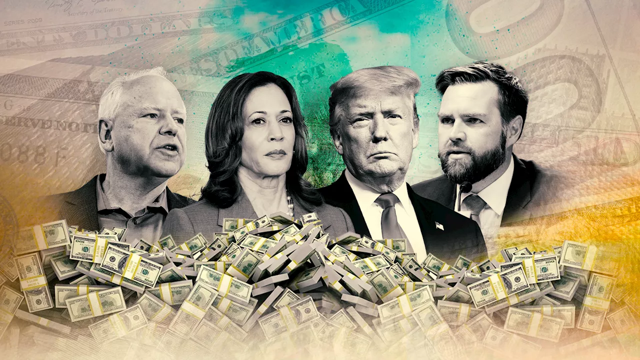 What are Donald Trump, Kamala Harris, JD Vance and Tim Walz worth?