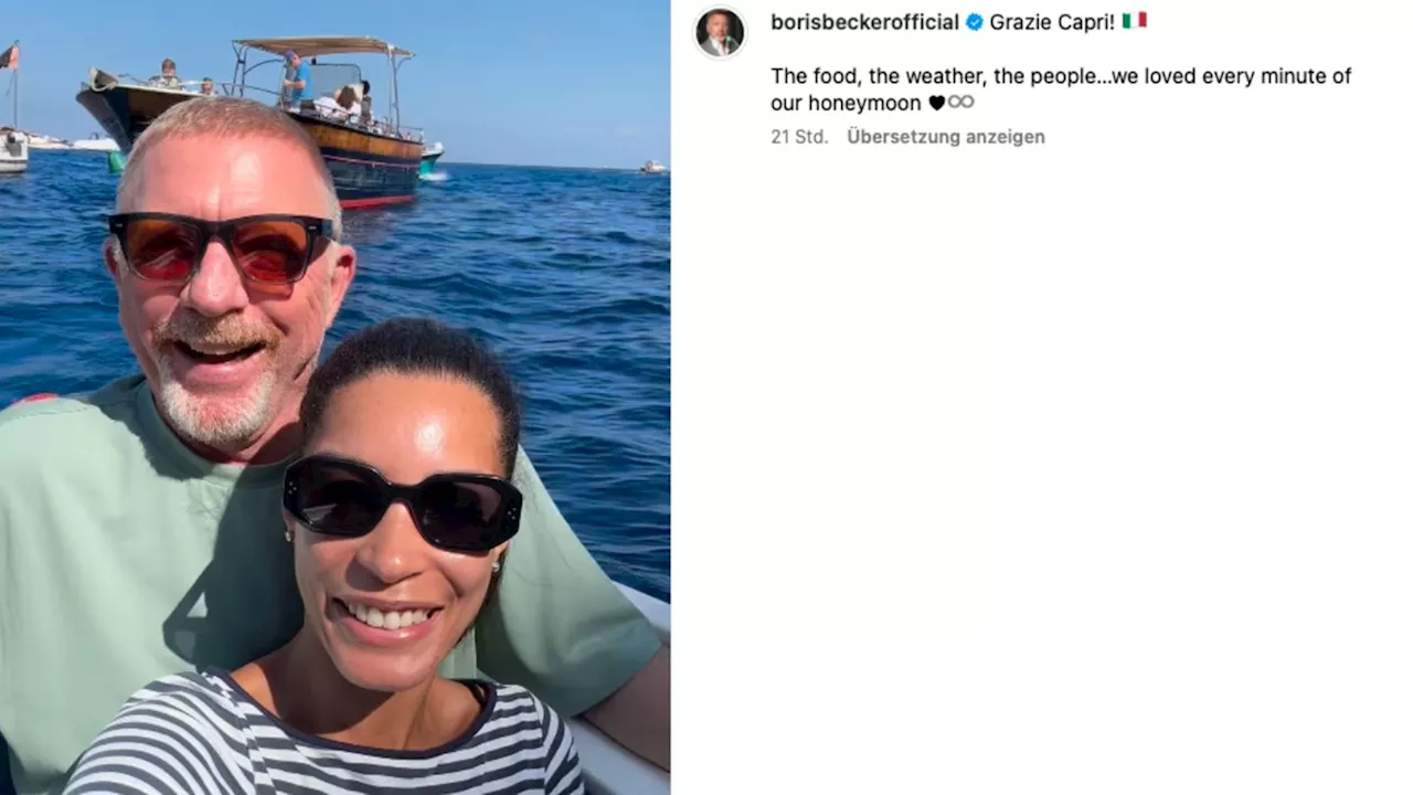 Boris Becker und seine Frau Lilian flitterten auf Capri