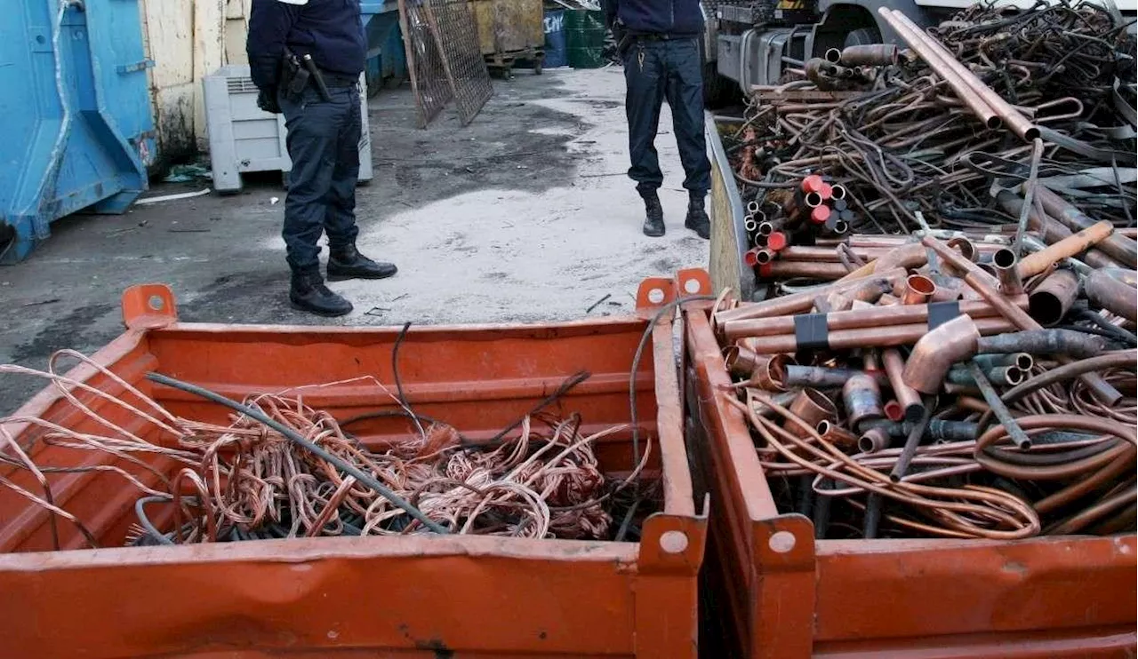 Vols de câbles électriques : trois hommes jugés après la saisie de huit tonnes de cuivre