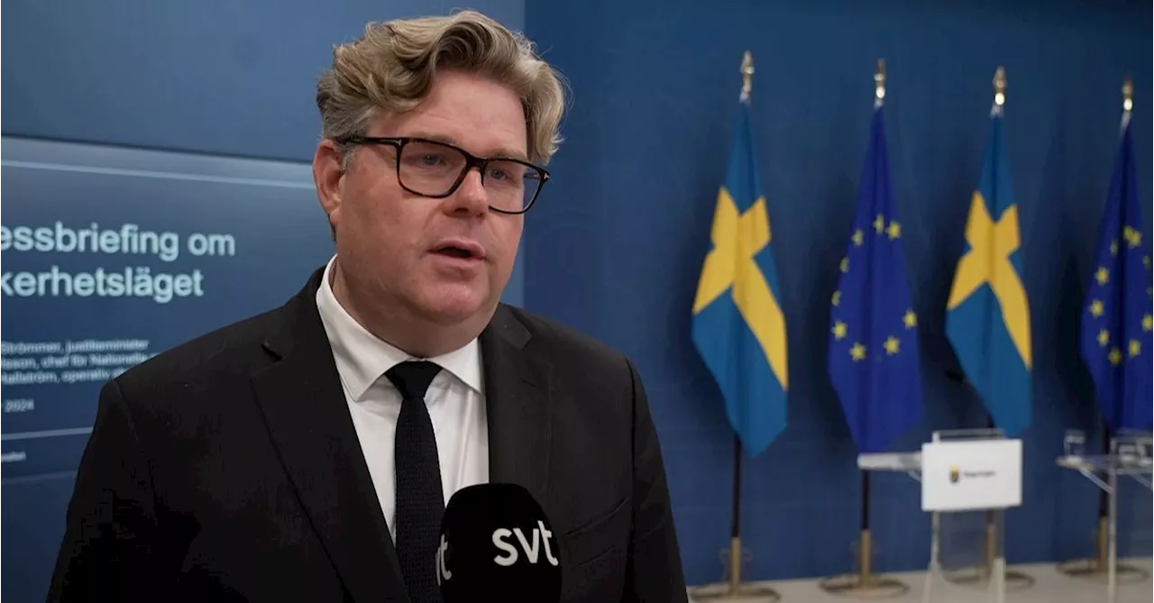 Regeringen höll pressträff om säkerhetsläget i Sverige: ”Fortsatt allvarligt”