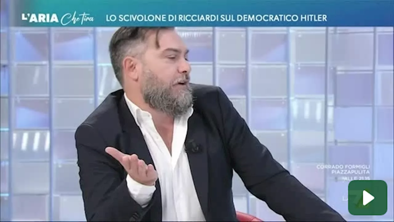 Ricciardi (M5S) su La7: 'Hitler eletto democraticamente nel 1933'