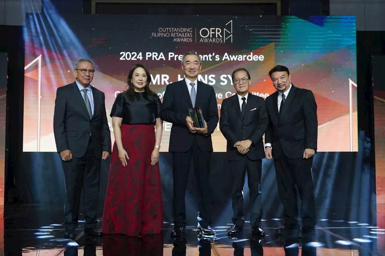 Hans Sy of SM Prime Holdings honored with 2024 PRA President's Award