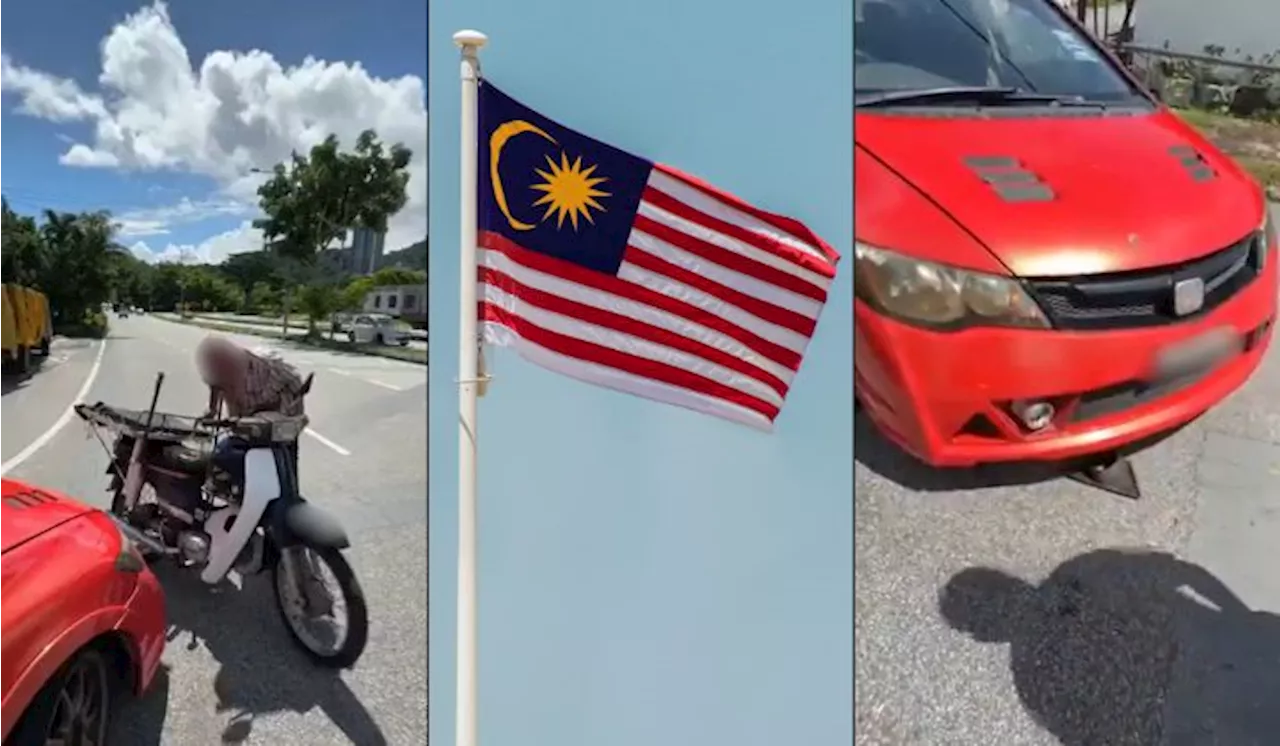 Chinese Man And Woman Argue In Malay After Roadside Accident