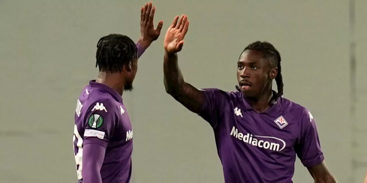 Fiorentina, Adli e Kean firmano la vittoria: i risultati in Conference League