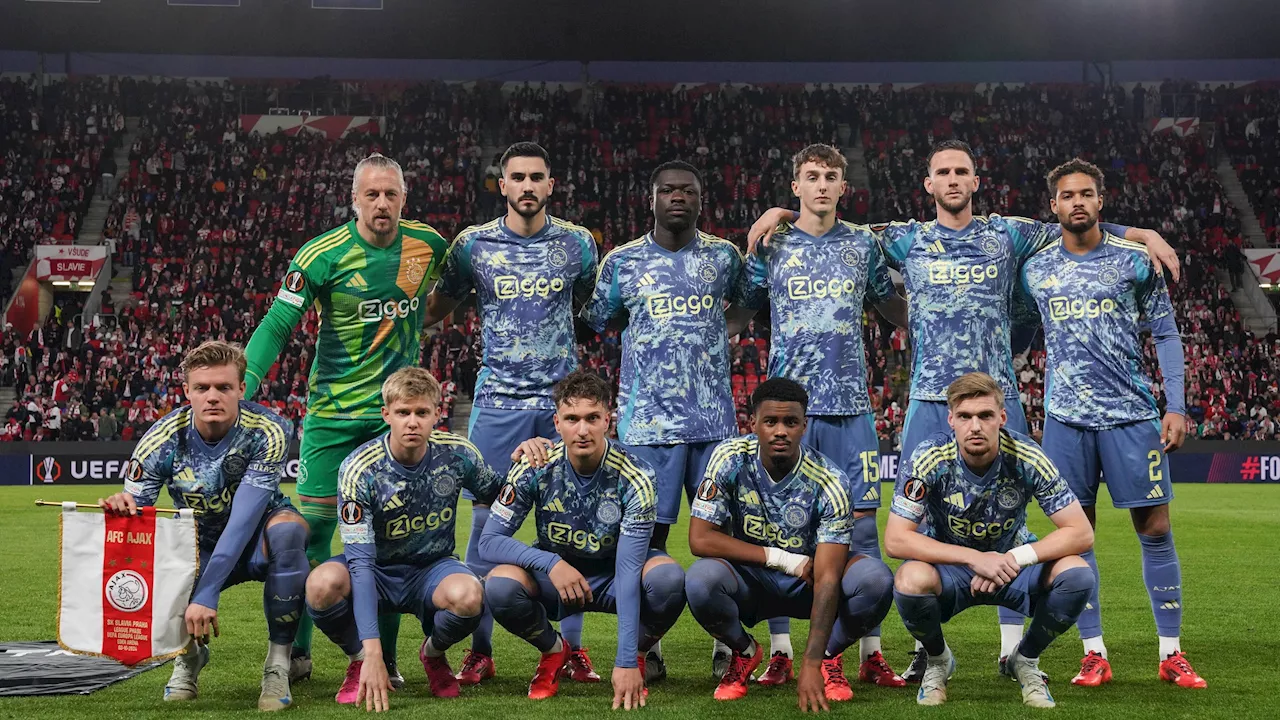 Ajax pakt 1-1 gelijkspel bij Slavia Praag in Europa League