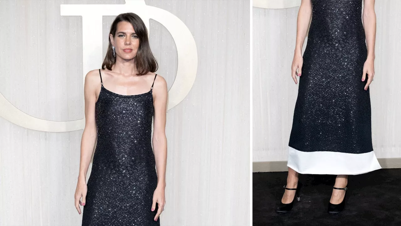 Cómo llevar vestido negro de Chanel con zapatos Mary Jane como Charlotte Casiraghi en otoño 2024