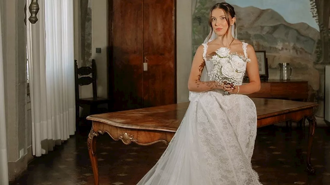 Découvrez les secrets de la robe de mariée de Millie Bobby Brown pour son mariage avec Jake Bongiovi