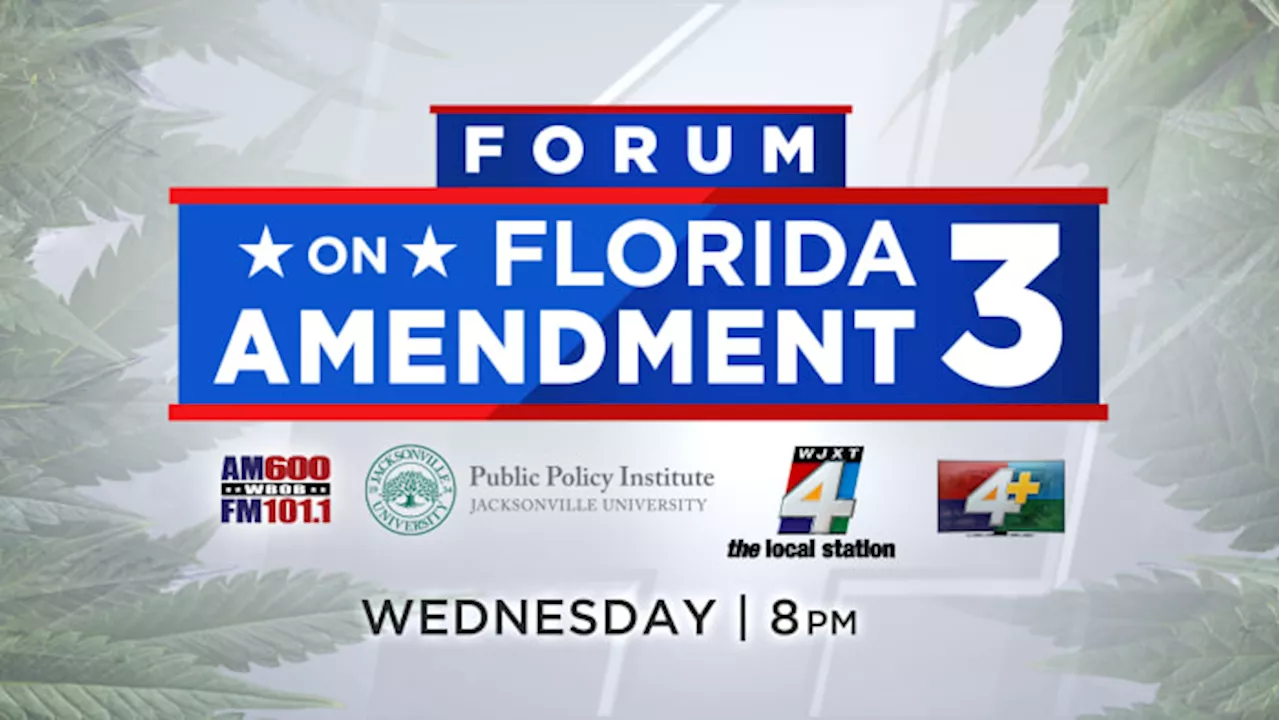 News4JAX to host statewide forum on Florida’s Amendment 3 on Oct. 9