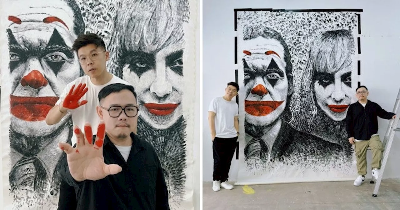 Bear Boss Buddies Unveils a Handprint Art Portrait of Joker: Folie à Deux Main Characters!