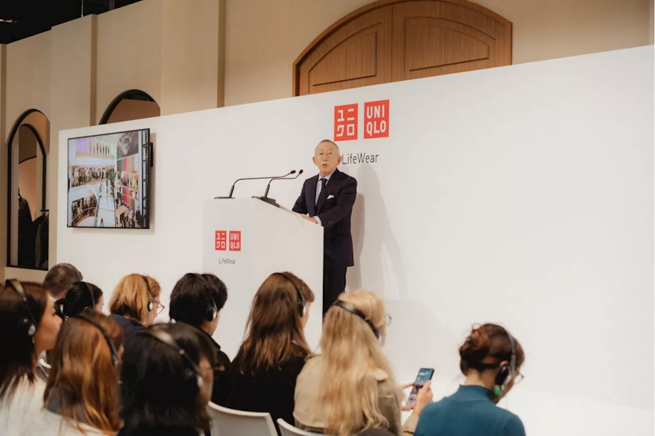 Fast Retailing President Tadashi Yanai Talks Uniqlo Philosophy, Growth at LifeWear Launch in Paris