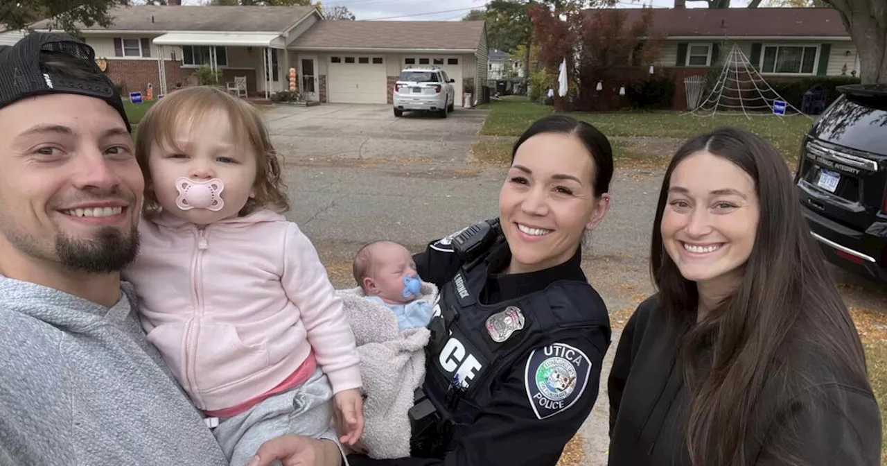 Michigan police officer escorts speeding couple in labor to the hospital