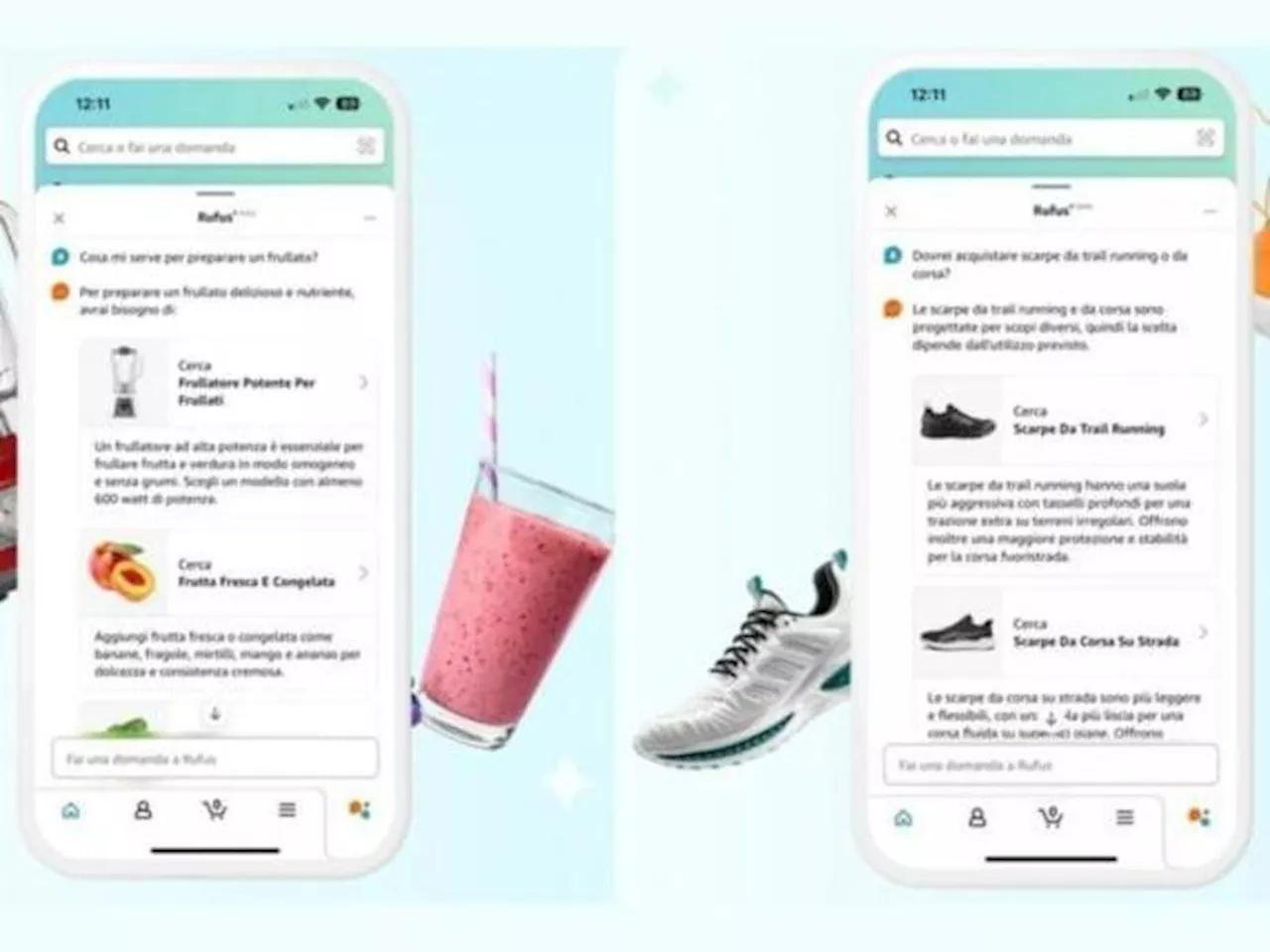 Amazon porta in Italia Rufus, l'IA che aiuta con lo shopping