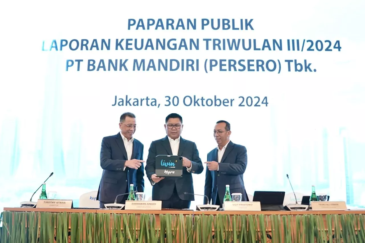 Bank Mandiri salurkan kredit ESG Rp285 triliun di kuartal III-2024