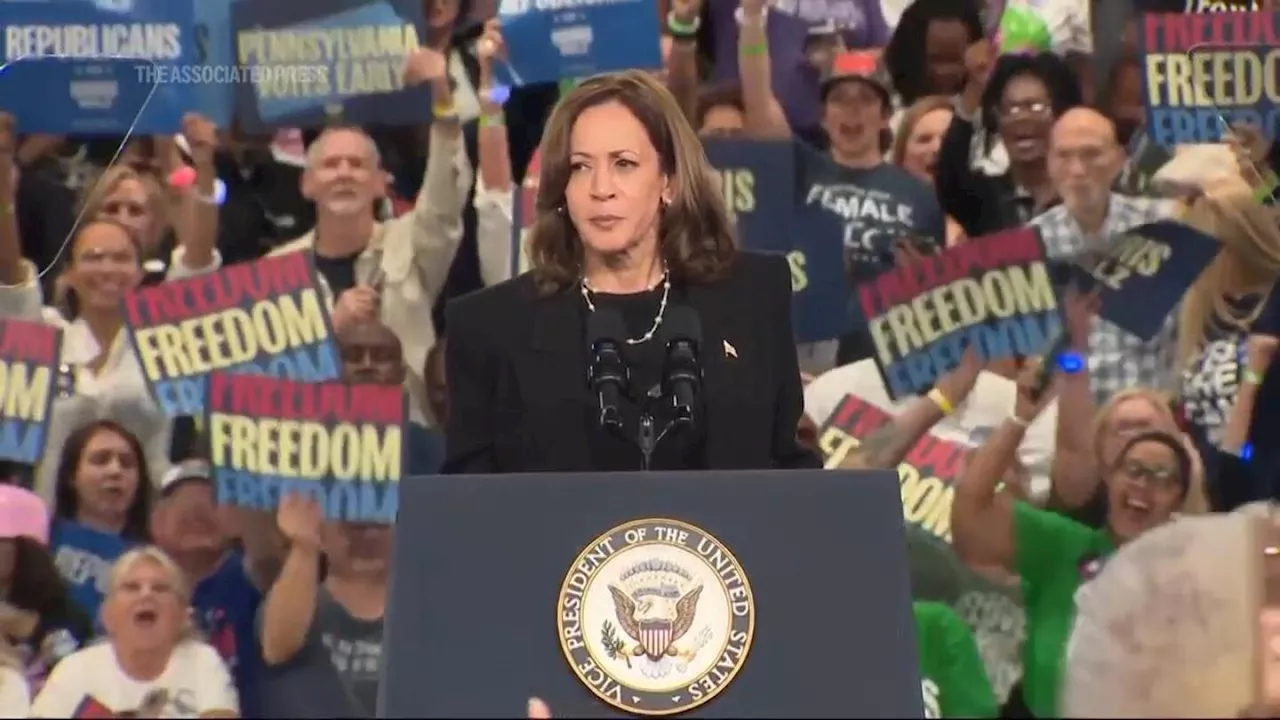 Harris tells protester they have ‘right to be heard,’ but ‘right now I am speaking’