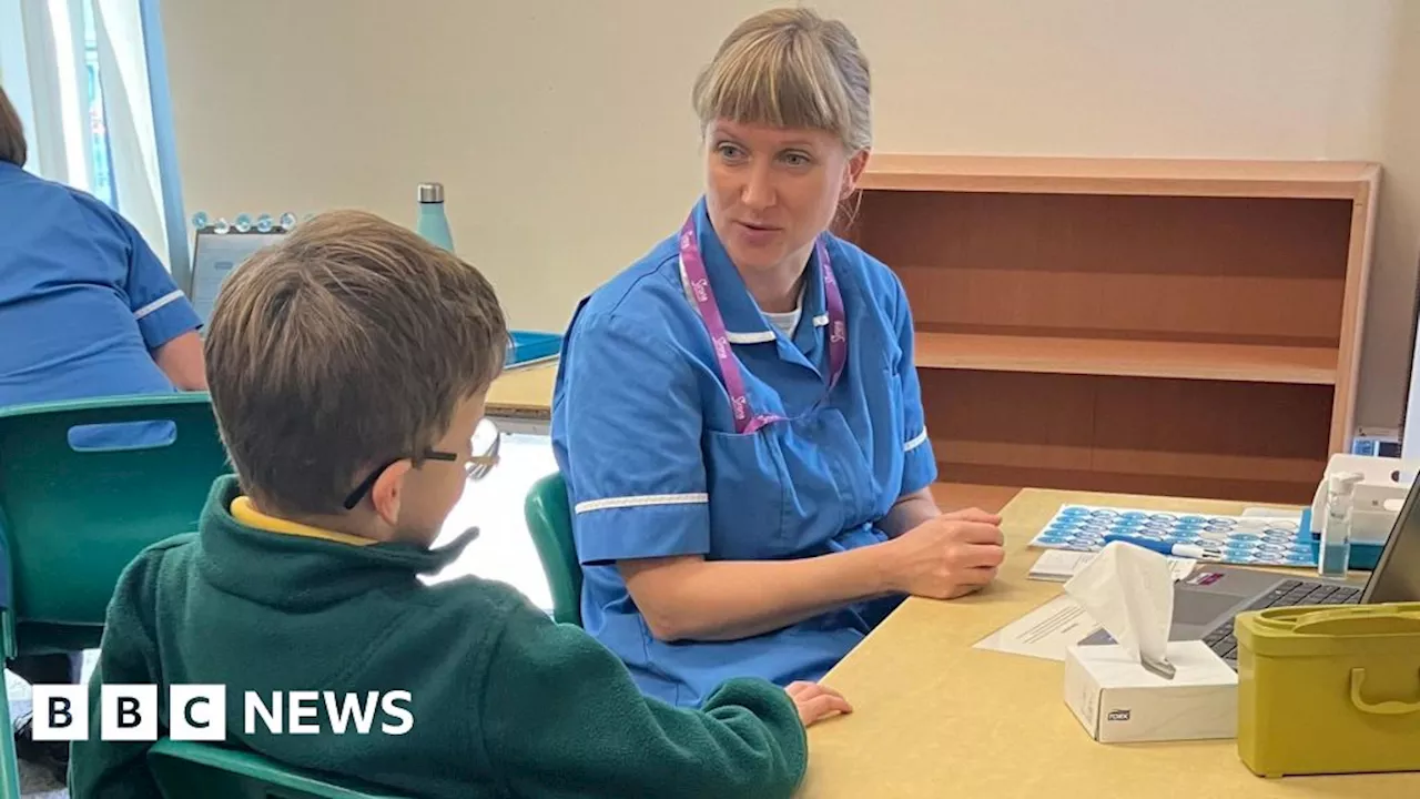 Bristol school children get vaccine to ease winter pressure