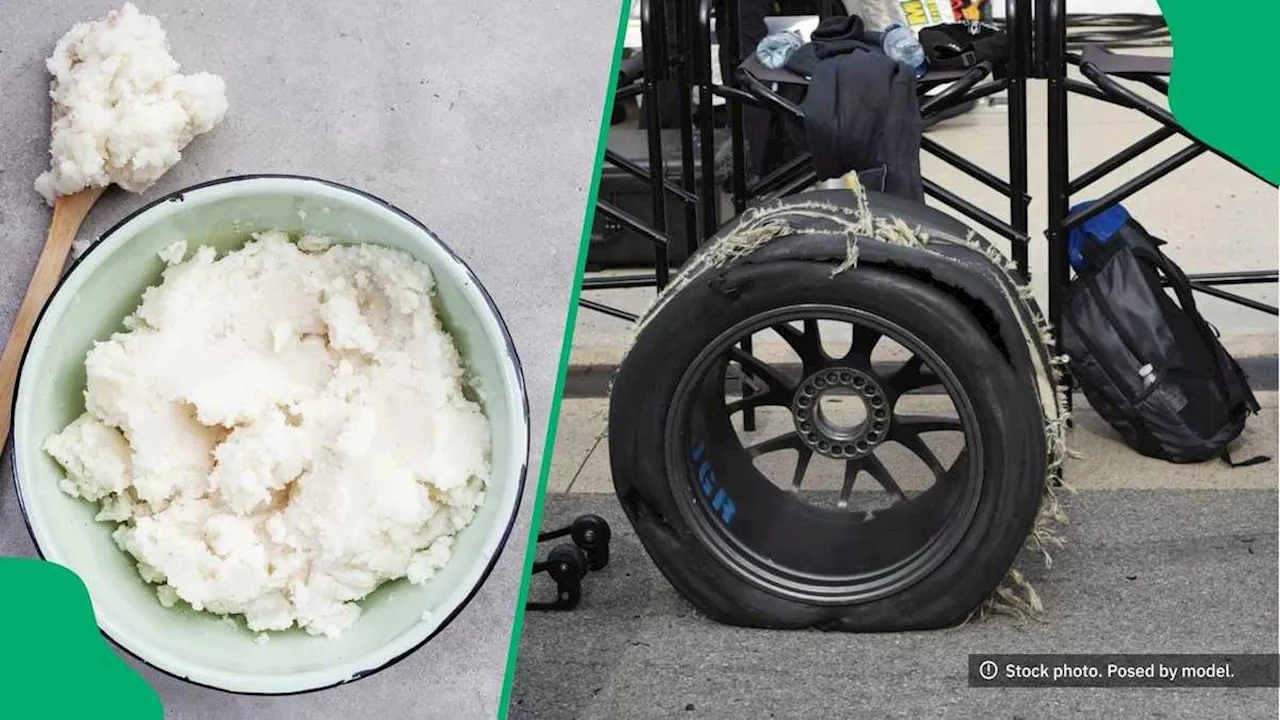 Video Captures Man Using Pap to Seal Tyre, Netizens Stunned: “Old Trick”