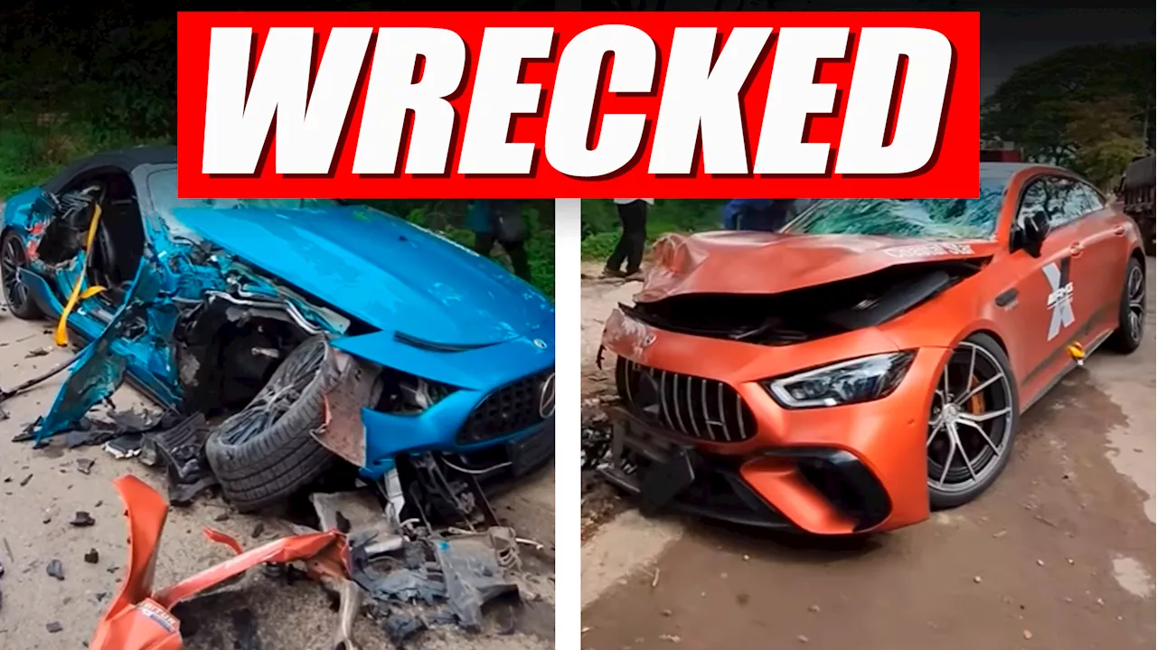 Mercedes-AMG SL 55 And GT 63 Destroyed After Head-On Collision During Test Drive