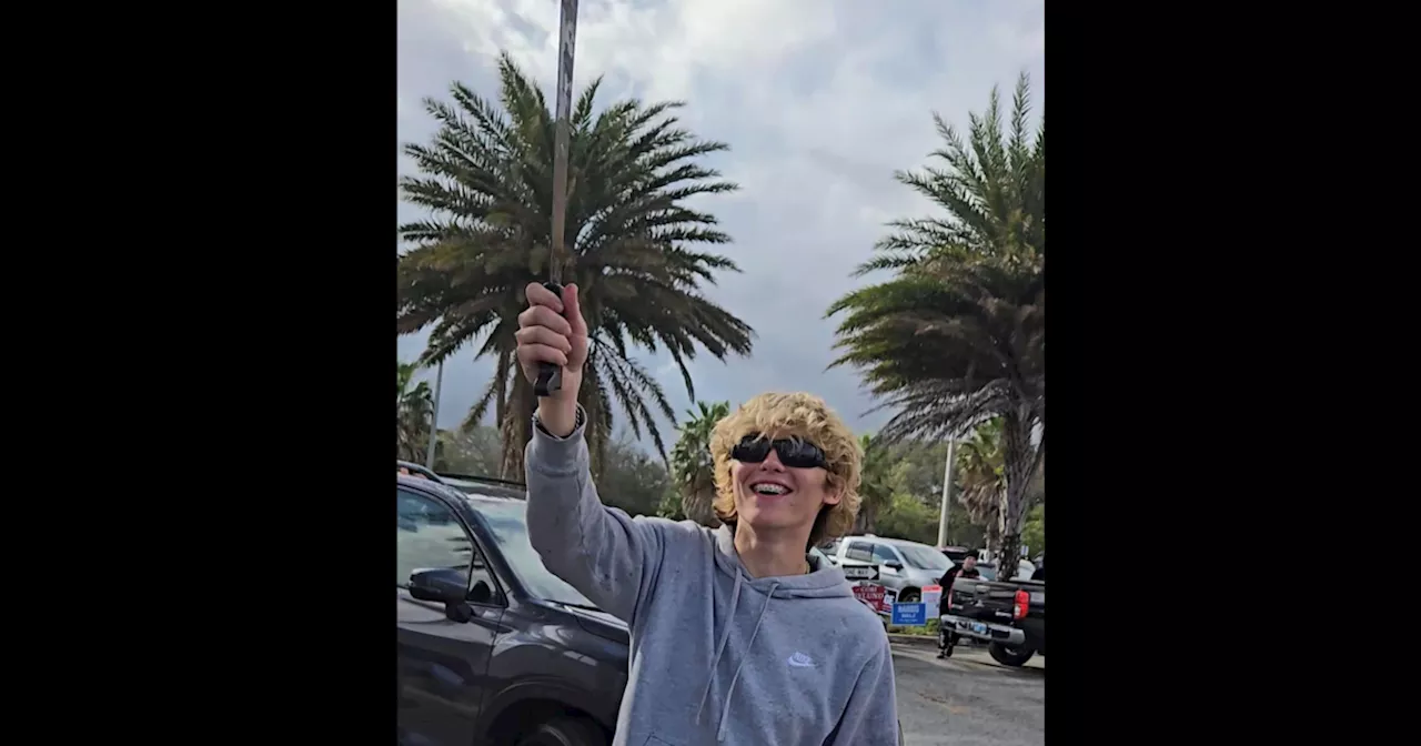 Man waving machete with Trump supporters at Florida polling station, police say