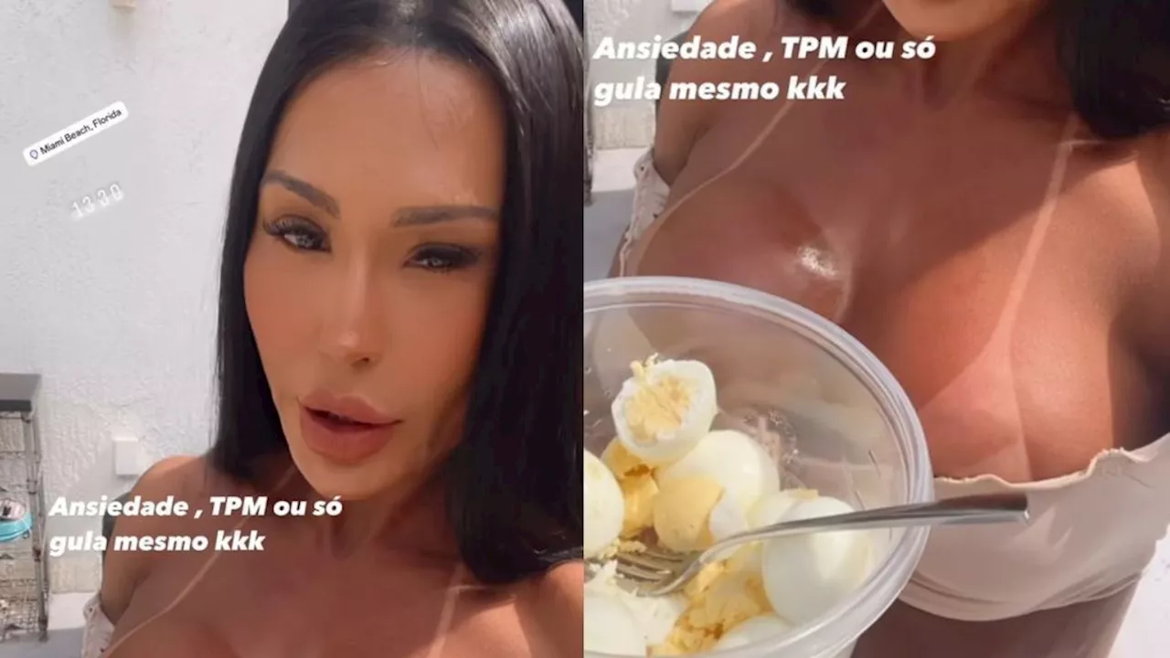 Gracyanne Barbosa revela como “fugiu da dieta” ao comer mais ovos que o usual