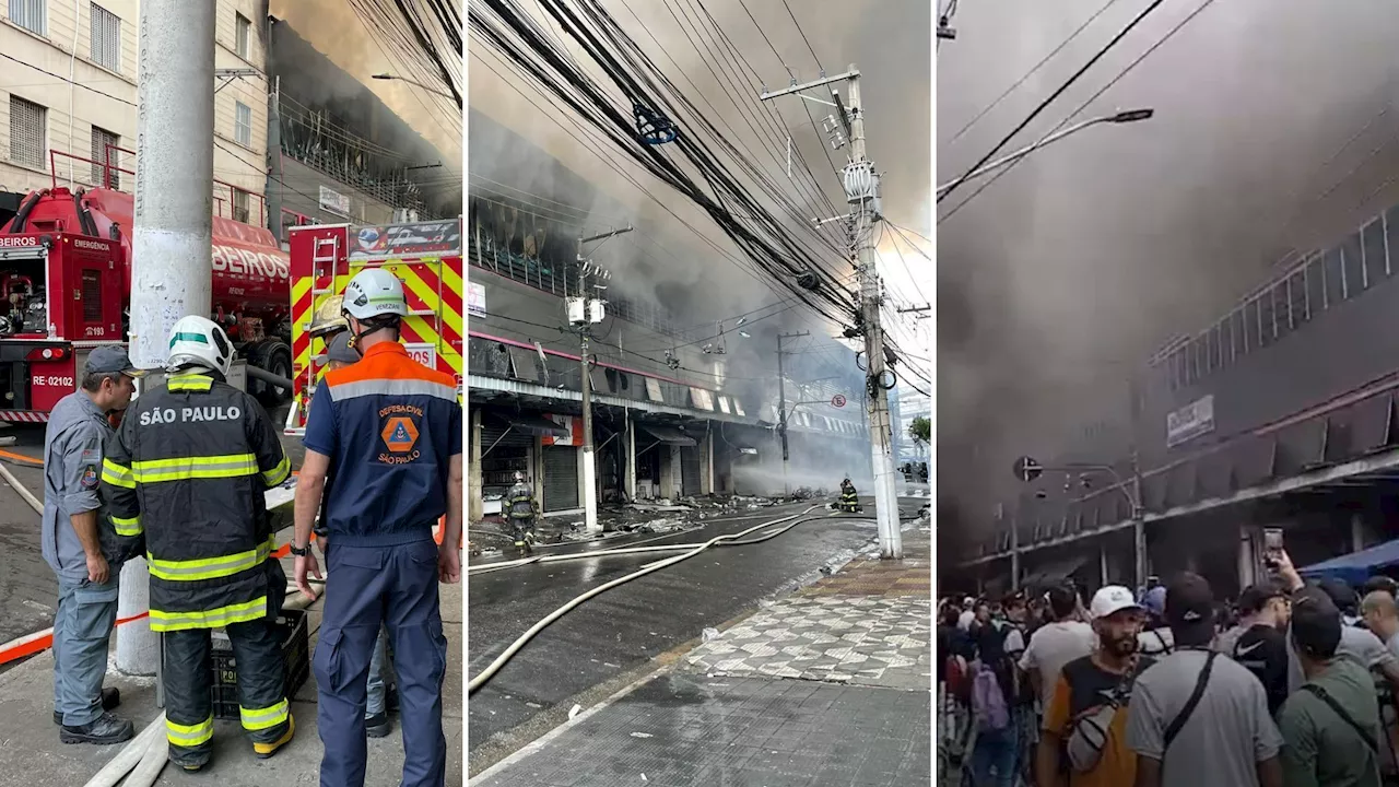 Shopping atingido por incêndio em SP já foi alvo de apreensões de produtos piratas