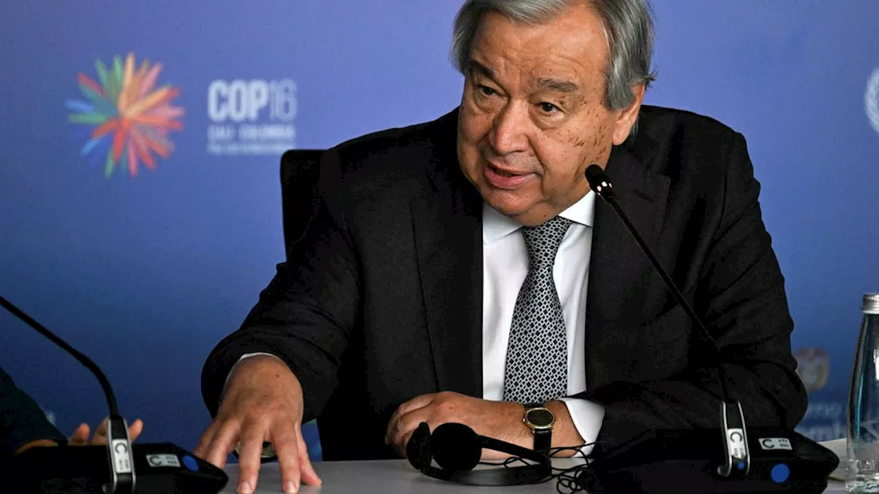 Antonio Guterres hoppfull om miljömötet COP16