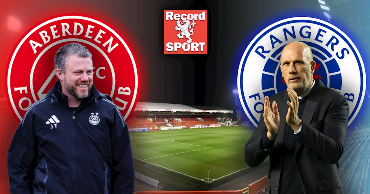 Aberdeen vs Rangers LIVE score and goal updates from the Pittodrie showdown