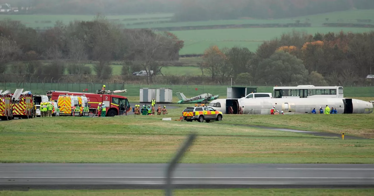 Prestwick Airport emergency response drill practise 'airplane incident'