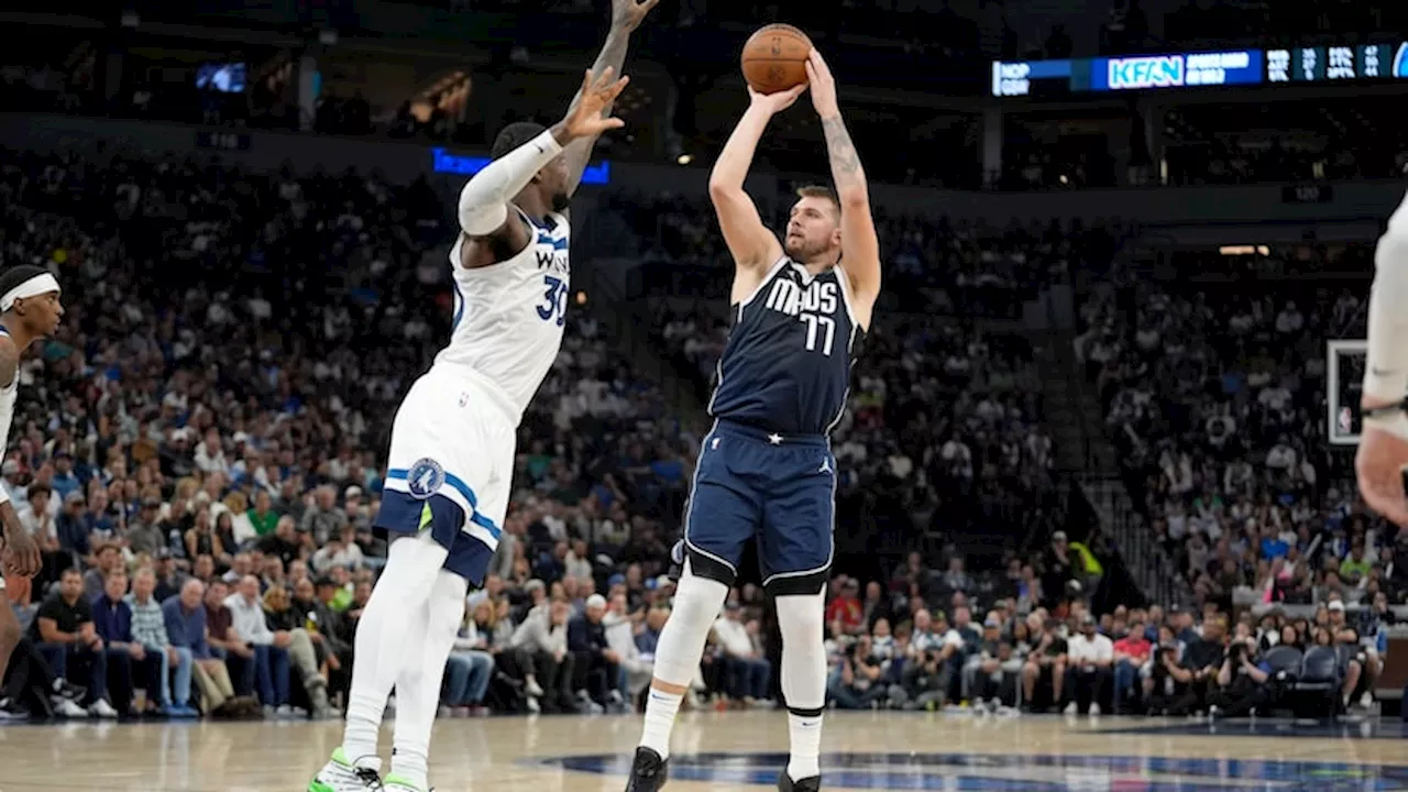 Luka Doncic’s logo three lifts Mavericks to victory in Minnesota