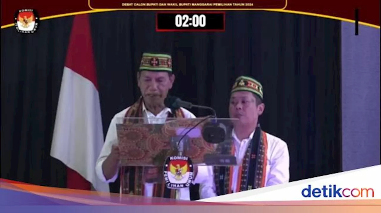 Maksi-Ronal Paparkan Tujuh Misi dalam Debat Pilbup Manggarai NTT