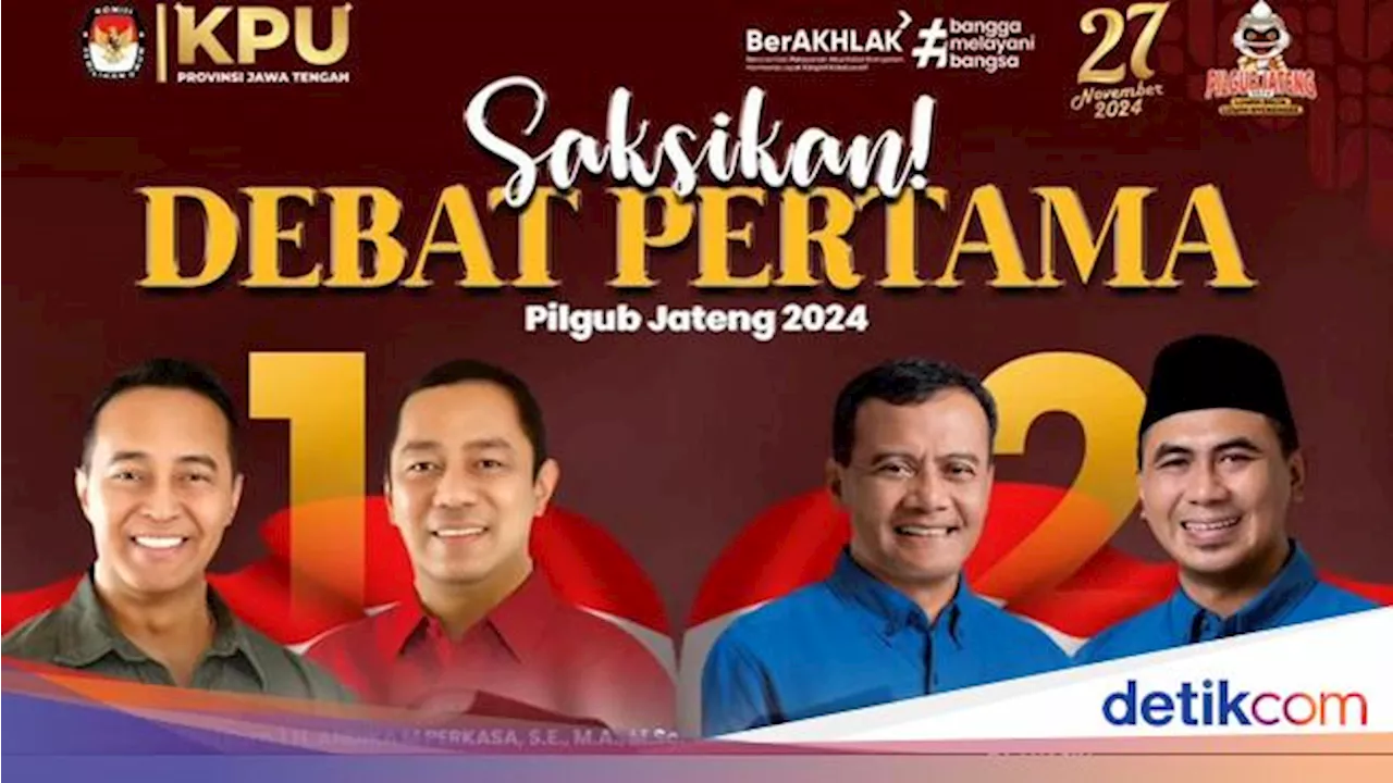 Profil 6 Panelis Debat Perdana Pilgub Jateng 2024