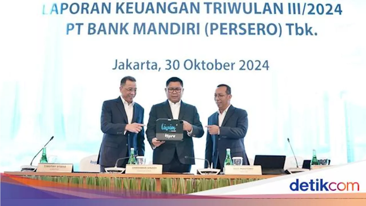 Bank Mandiri Kantongi Laba Bersih Rp 42 Triliun Kuartal III 2024