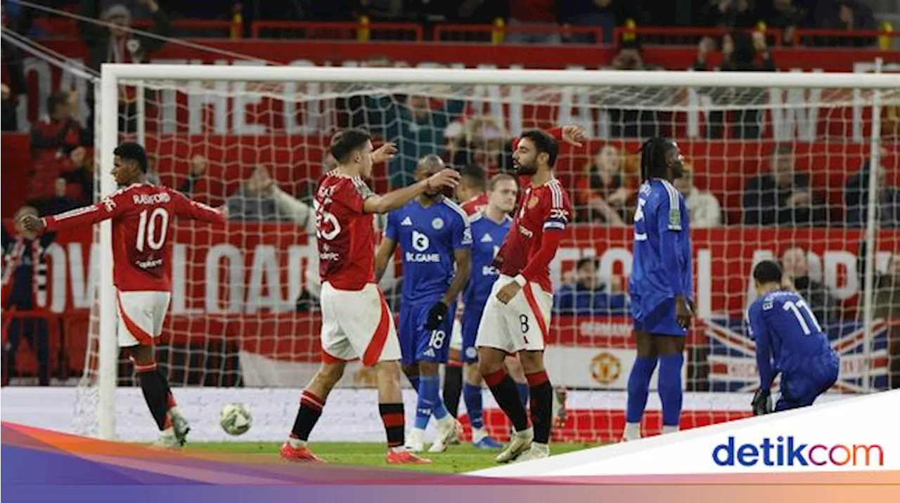 MU Vs Leicester: Setan Merah Menang 5-2, Lolos ke 8 Besar Carabao Cup