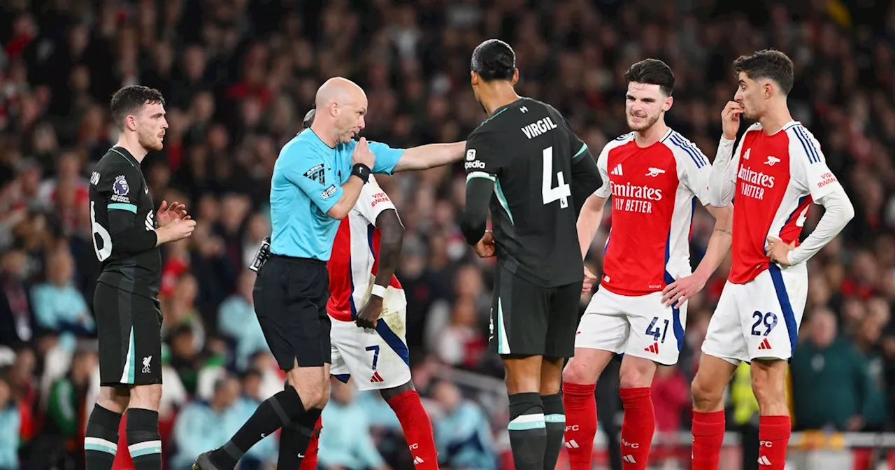 Premier League make huge Anthony Taylor referee decision after Liverpool controversy against Arsenal