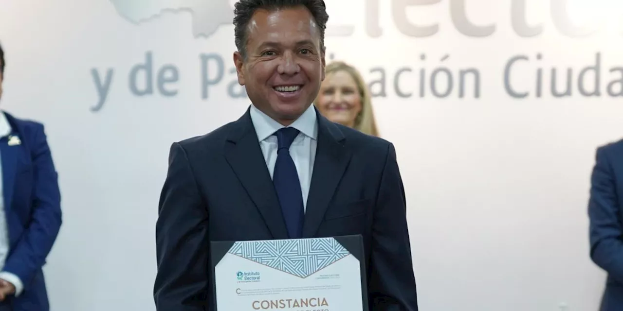 Pablo Lemus recibe constancia como gobernador de Jalisco