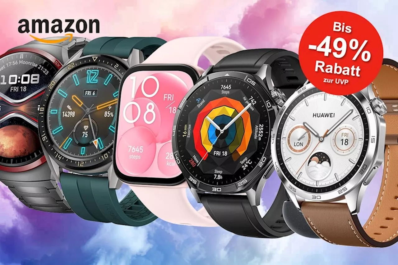 Mega HUAWEI Smartwatch Angebote: Bis zu 49% auf HUAWEI Smartwatches bei Amazon sparen + kostenlose FreeBuds