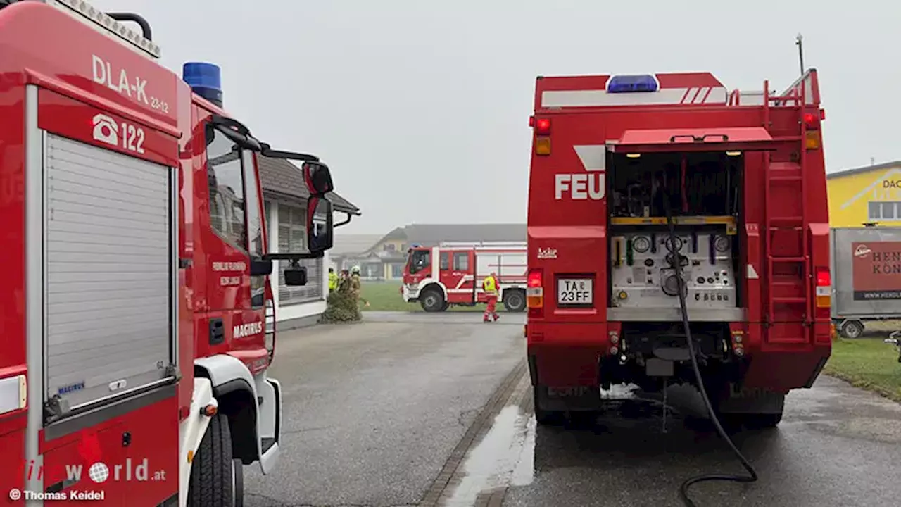 Sbg: Brand einer Heizanlage im Gewerbegebiet von Tamsweg