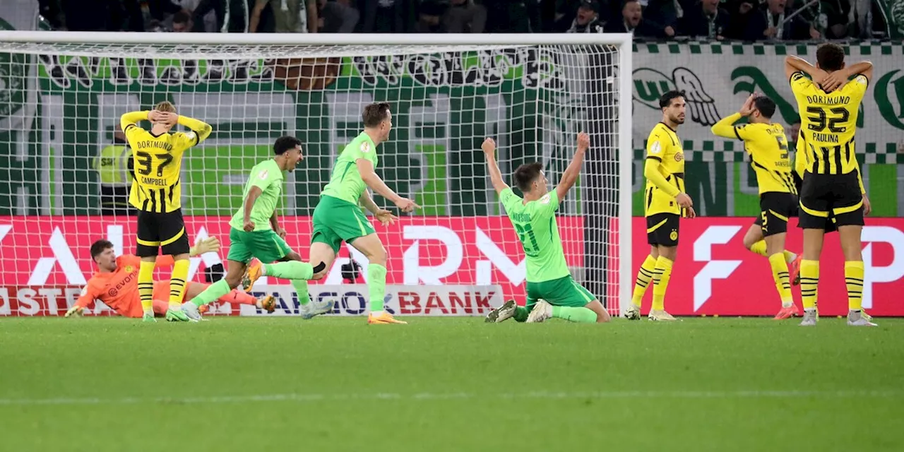 BVB in der Einzelkritik: Drei Fünfen beim Dortmunder Pokal-Aus in Wolfsburg