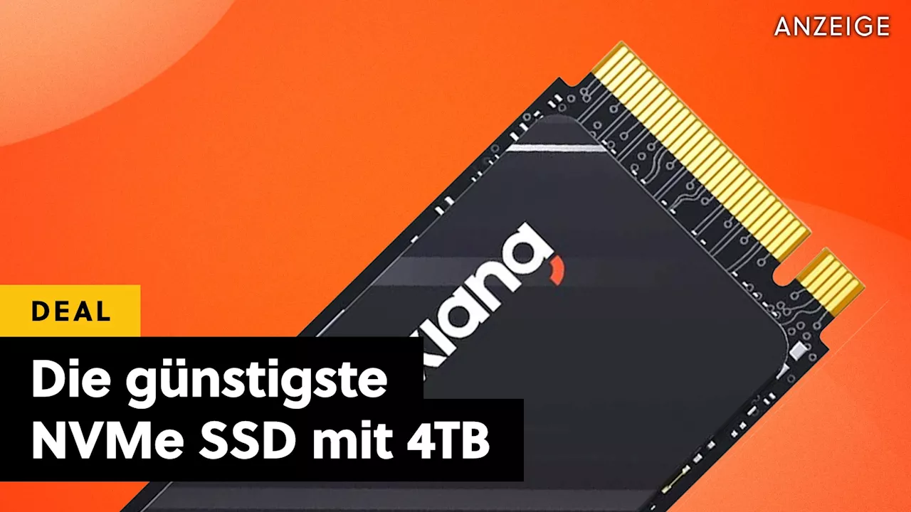 Schneller NVMe Speicher und davon möglichst viel – günstiger als diese 4TB SSD auf Amazon ist keine!