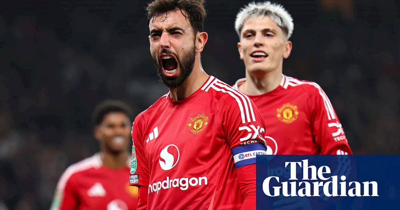 Fernandes double fires Manchester United to Carabao Cup rout of Leicester