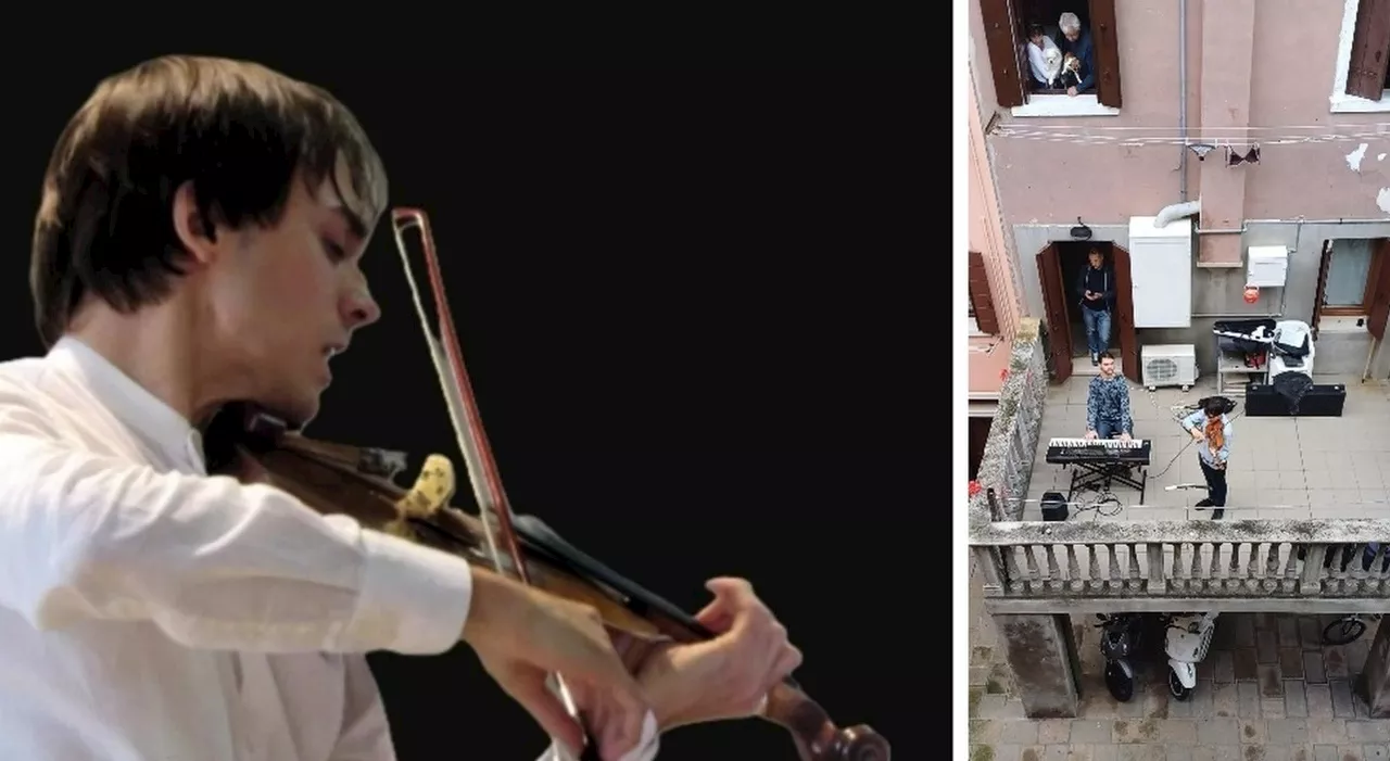 ​Riccardo Penzo si laurea in violino e organizza un concerto in terrazza per scusarsi con i vicini: hanno asco