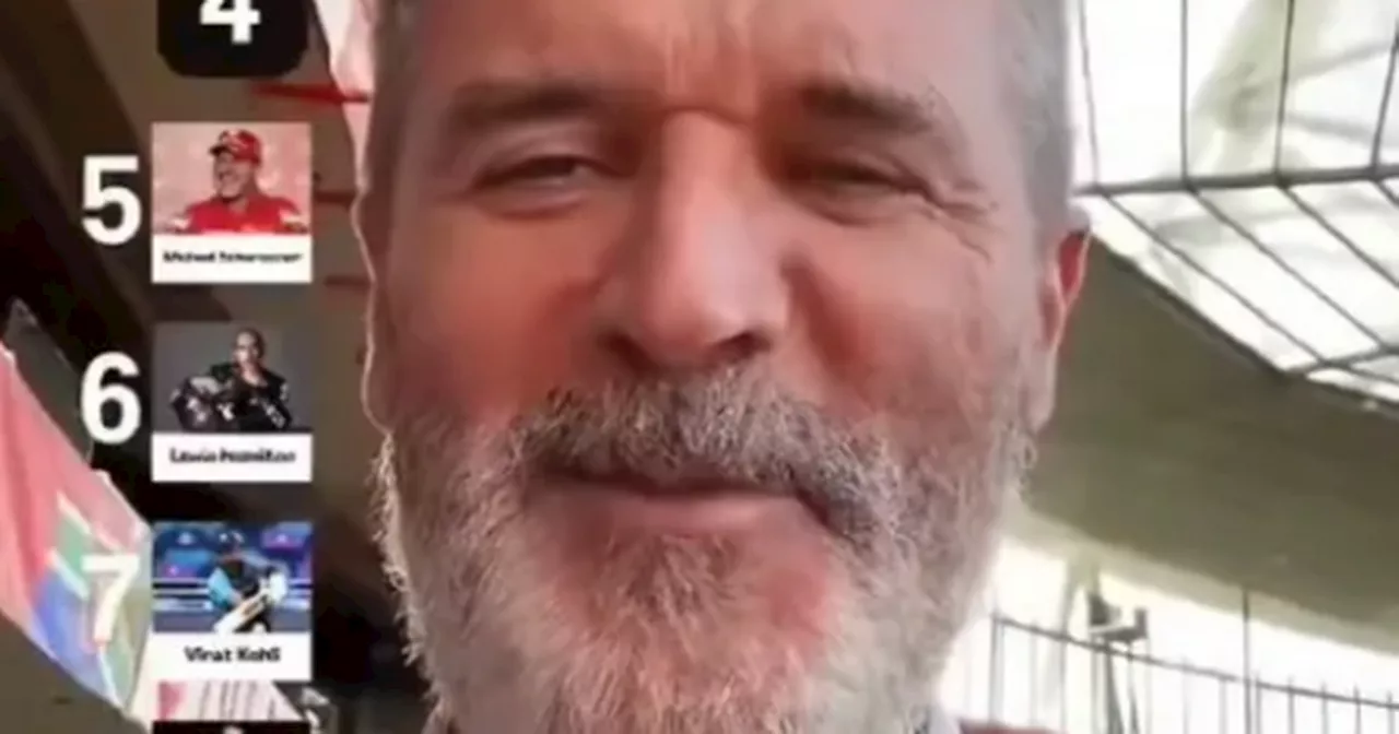 Roy Keane ranks his top-10 sportspeople ever in TikTok video